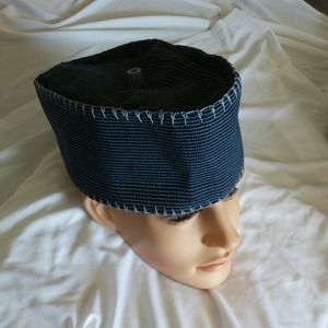 Aso Oke Cap Blue/Black 24 Inches For Men